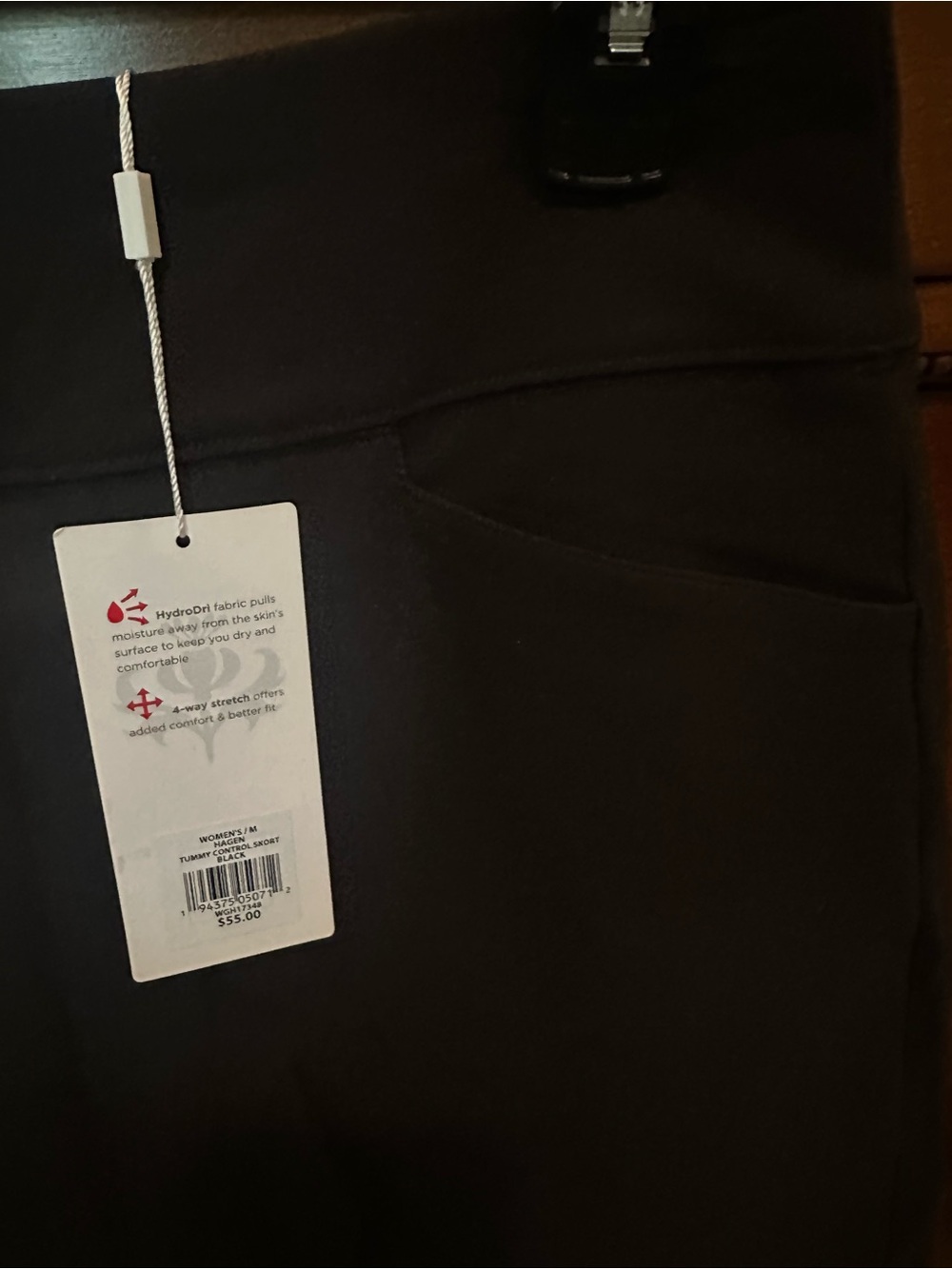Lady Hagen Black Golf Skort